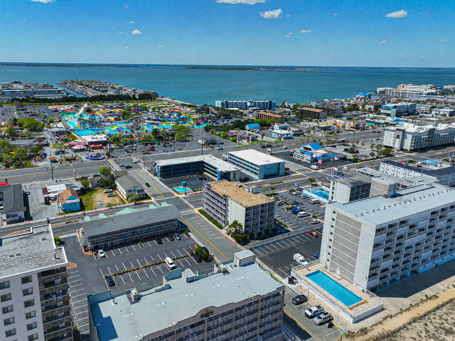 View from condo toward the beach